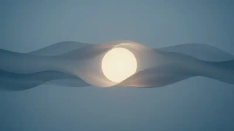 A glowing core pulses within a shifting, translucent silhouette