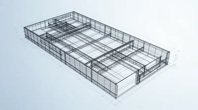 A detailed architectural blueprint rests on a clean workspace