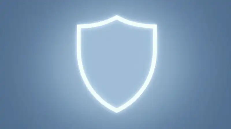 A glowing silhouette forms a protective geometric shield