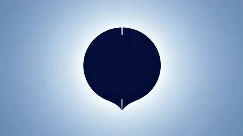 A shimmering silhouette contains a deep, solid, glowing blue core